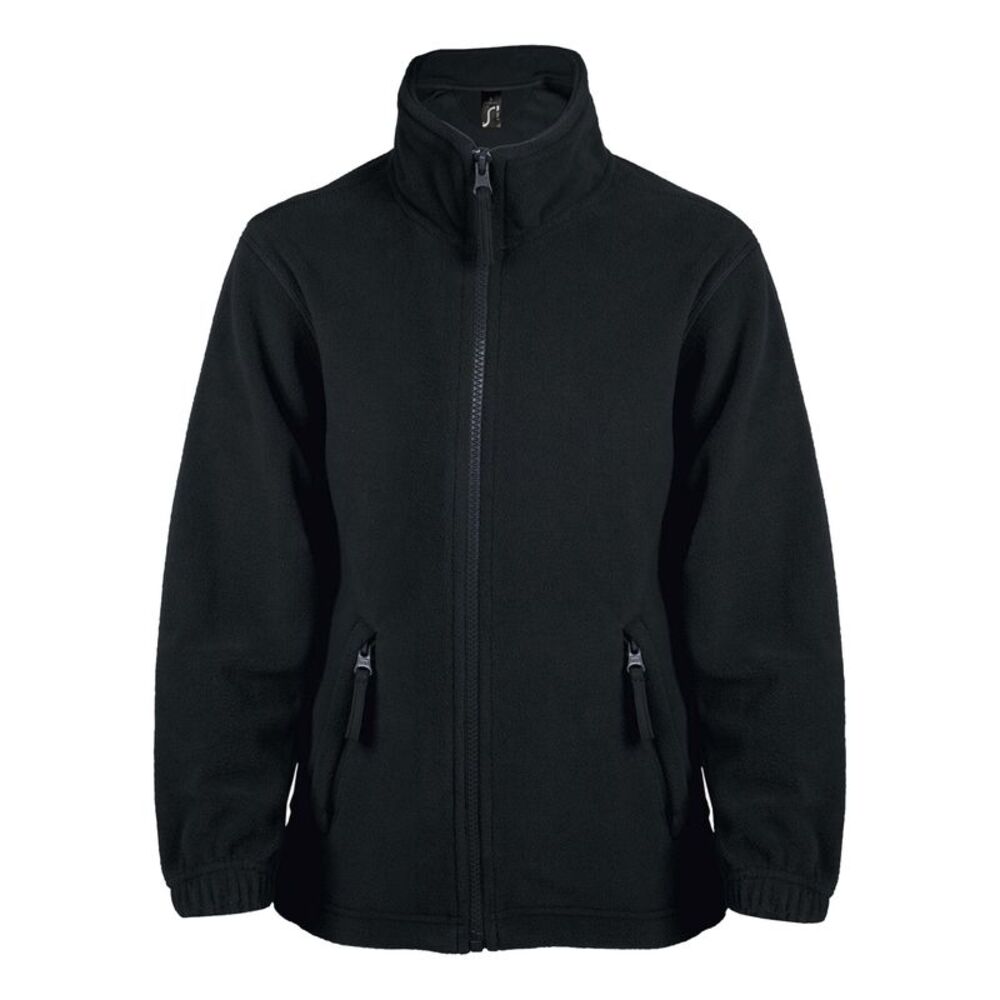 SOLS Childrens/Kids North Fleece Jacket / Black